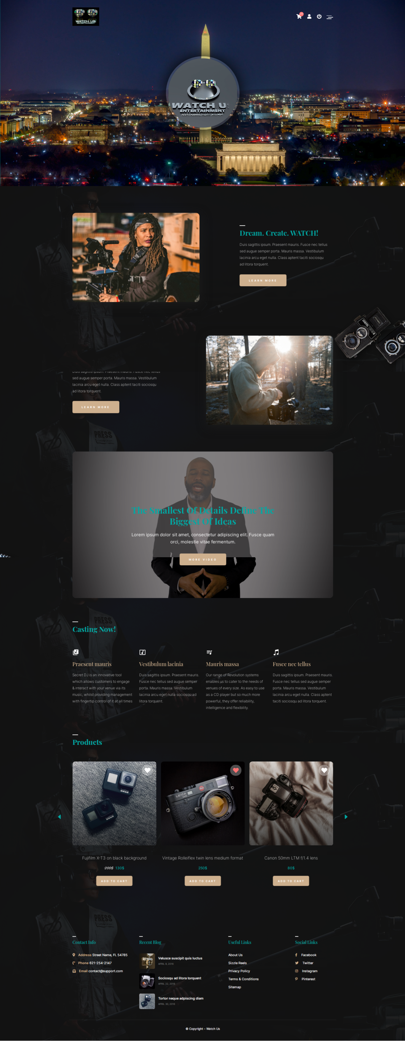 Ad production company website with eCommerce Facility in Website Design Inspiration by Sutapatiwari