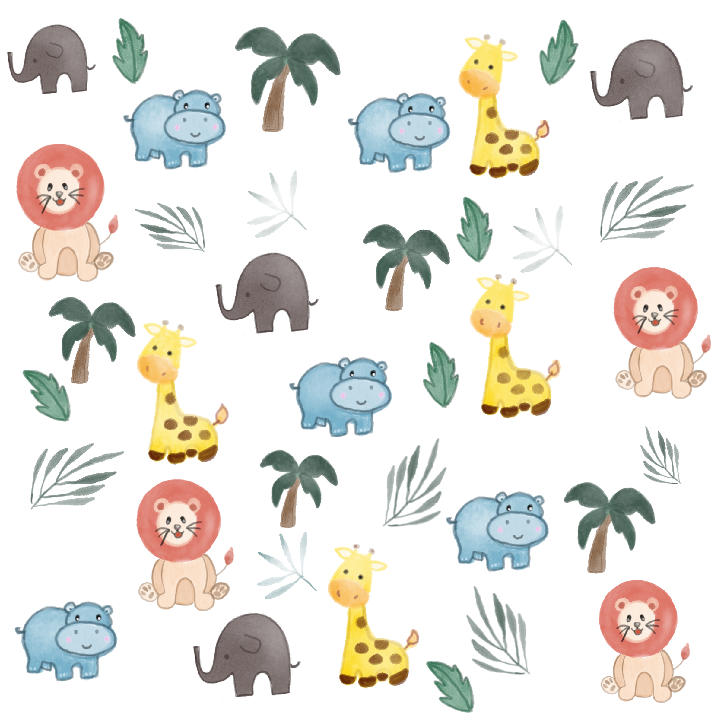 Jungle safari in Pattern & Surface Design Inspiration by Sameeha Alikkal