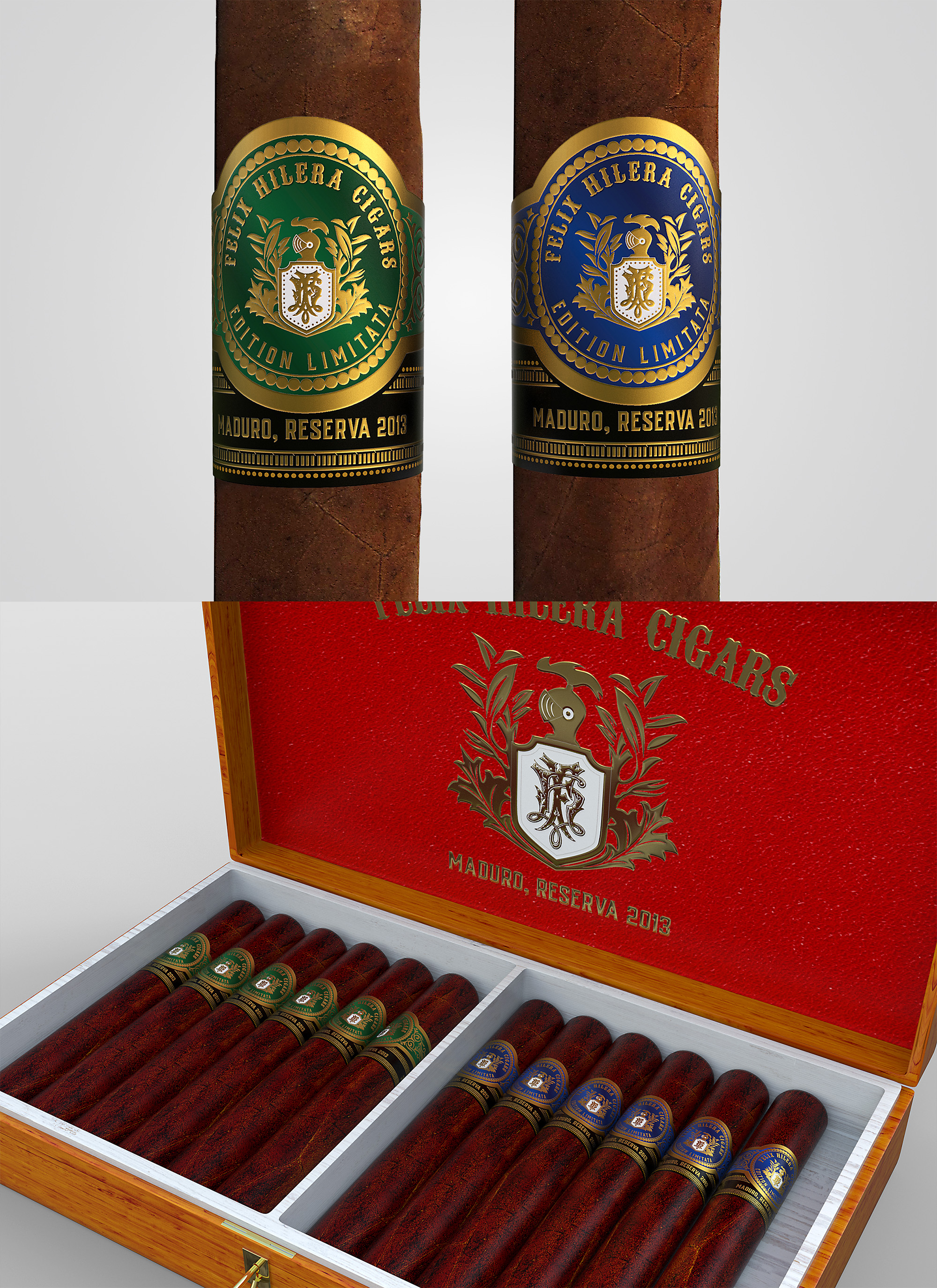 Cigar bar label and 3D rendering by Giocovision Cigar bar label and 3D rendering in Label Design Inspiration by Giocovision