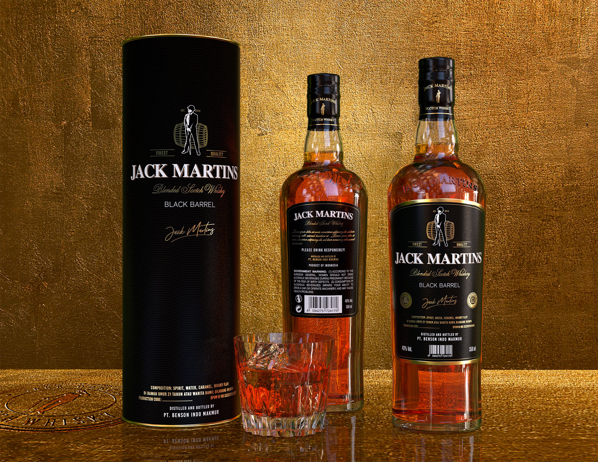 Whisky label and 3D rendering. in Label Design Inspiration by Giocovision