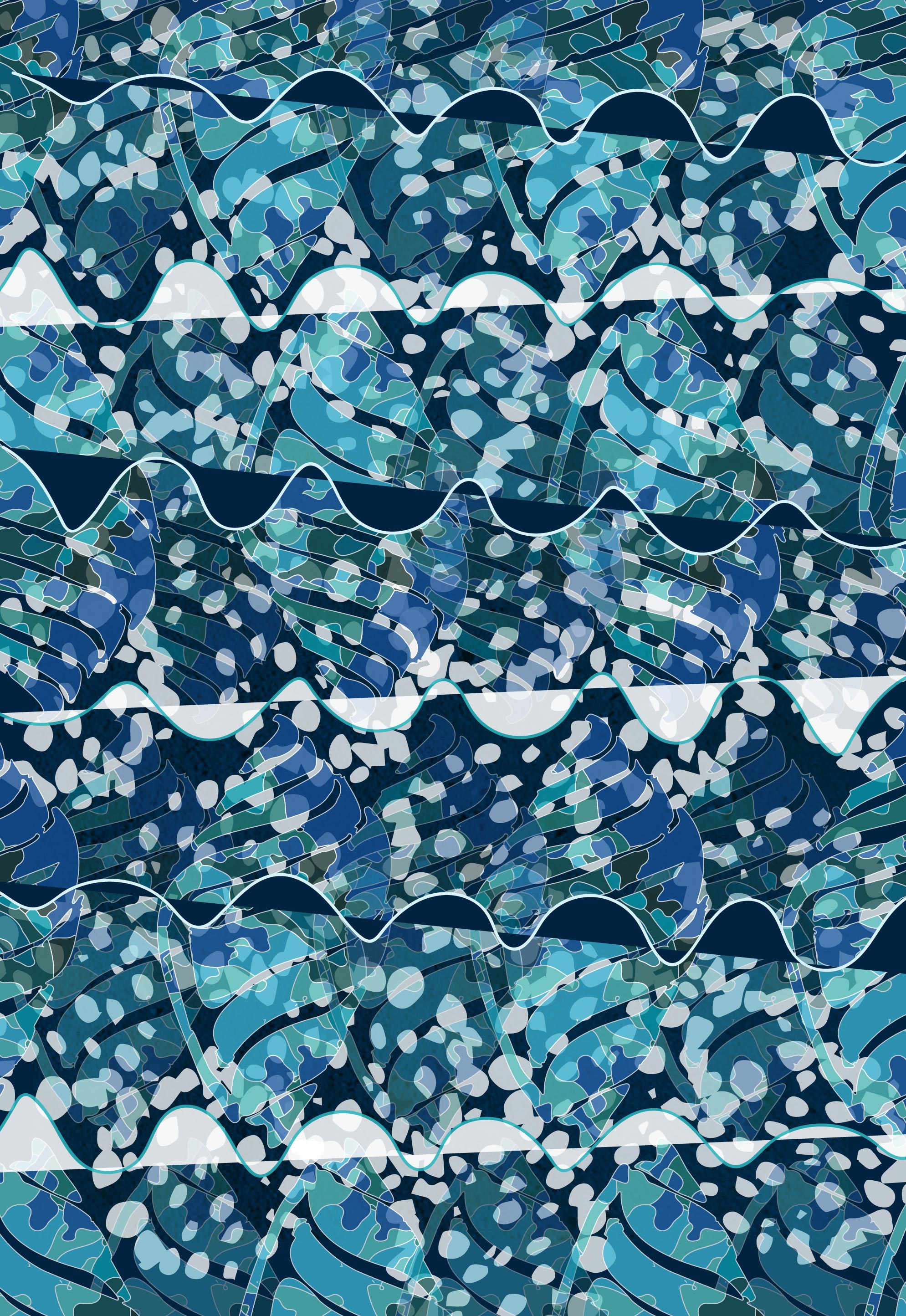 La Mer Happy as a Clam by Melissa Law La Mer Happy as a Clam in Pattern & Surface Design Inspiration by Melissa Law