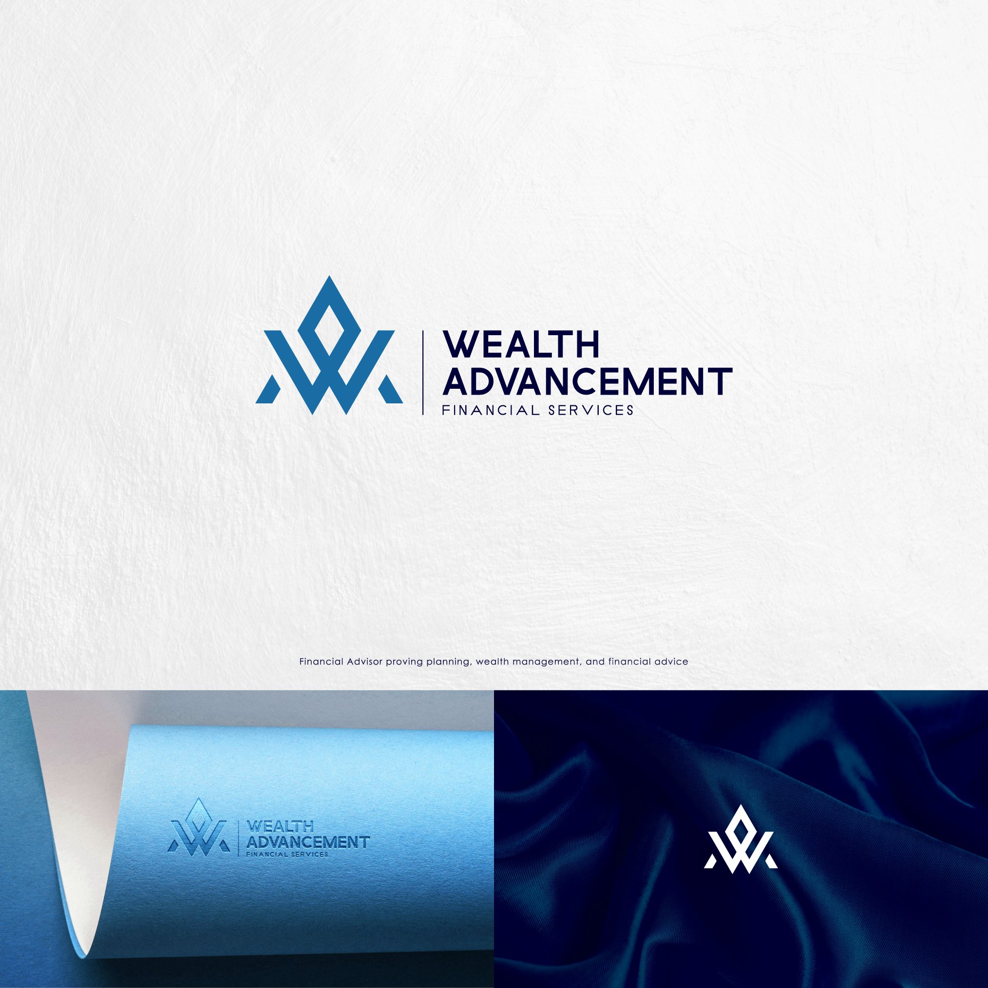 Wealth Advancement Logo by Qamar Wealth Advancement Logo in Logo Design Inspiration by Qamar