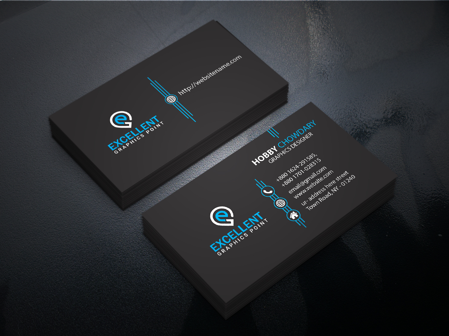 Business Card in Business Card Design Inspiration by Graph Tech Bd