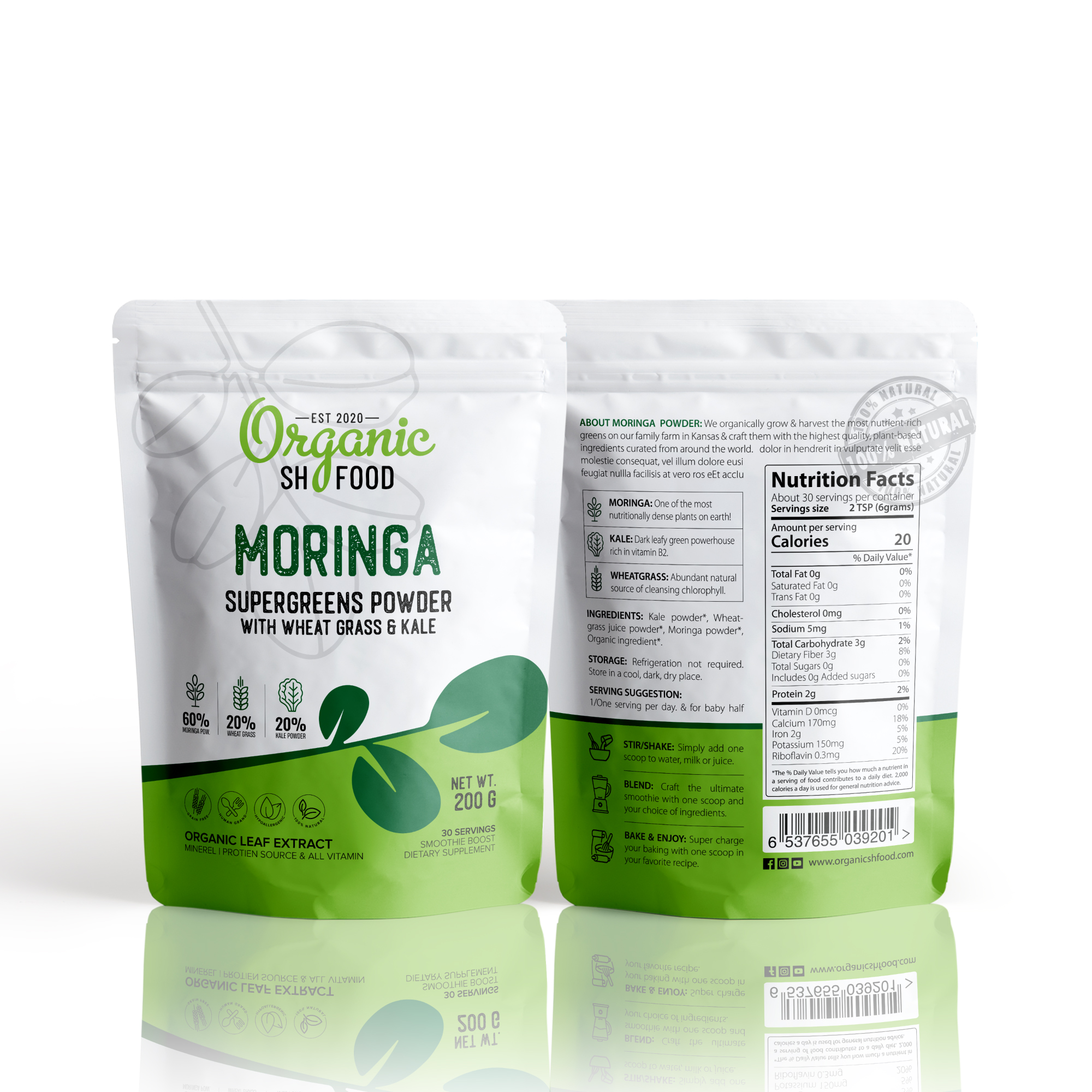 Moringa Powder - Packaging Design BY Pencil 390998 - Designhill
