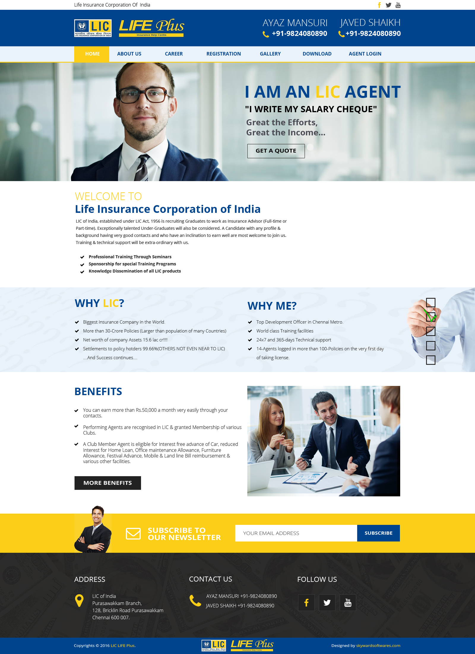 Website design for LIC agents by Aarif.qureshi88 Website design for LIC agents in Website Design Inspiration by Aarif.qureshi88
