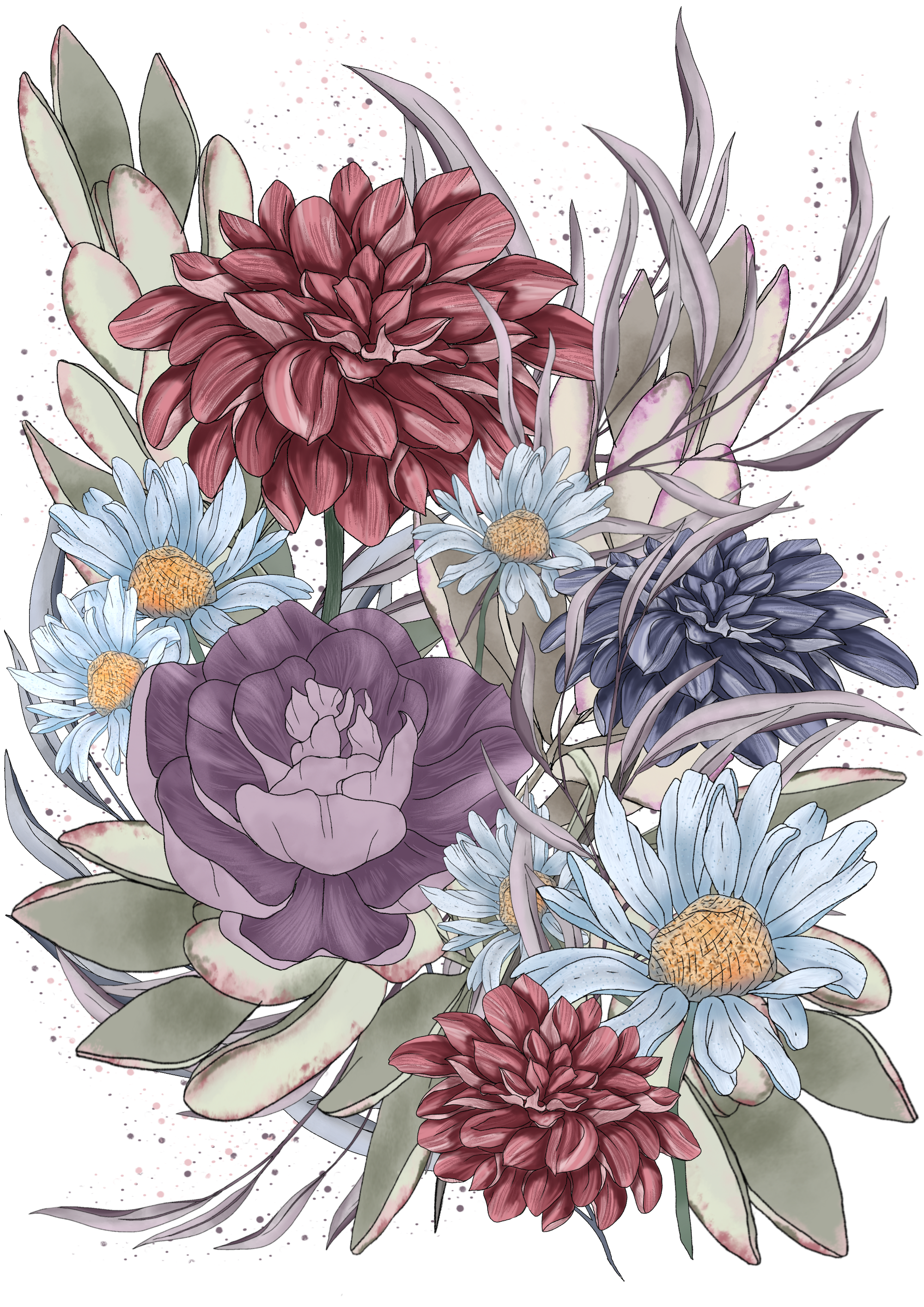Floral time in Visual Art Inspiration by Iryna Orzech