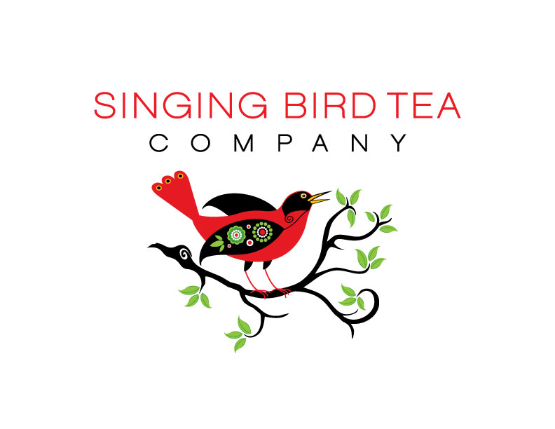 Singing Bird Tea Company by Carol Young Singing Bird Tea Company in Logo Design Inspiration by Carol Young