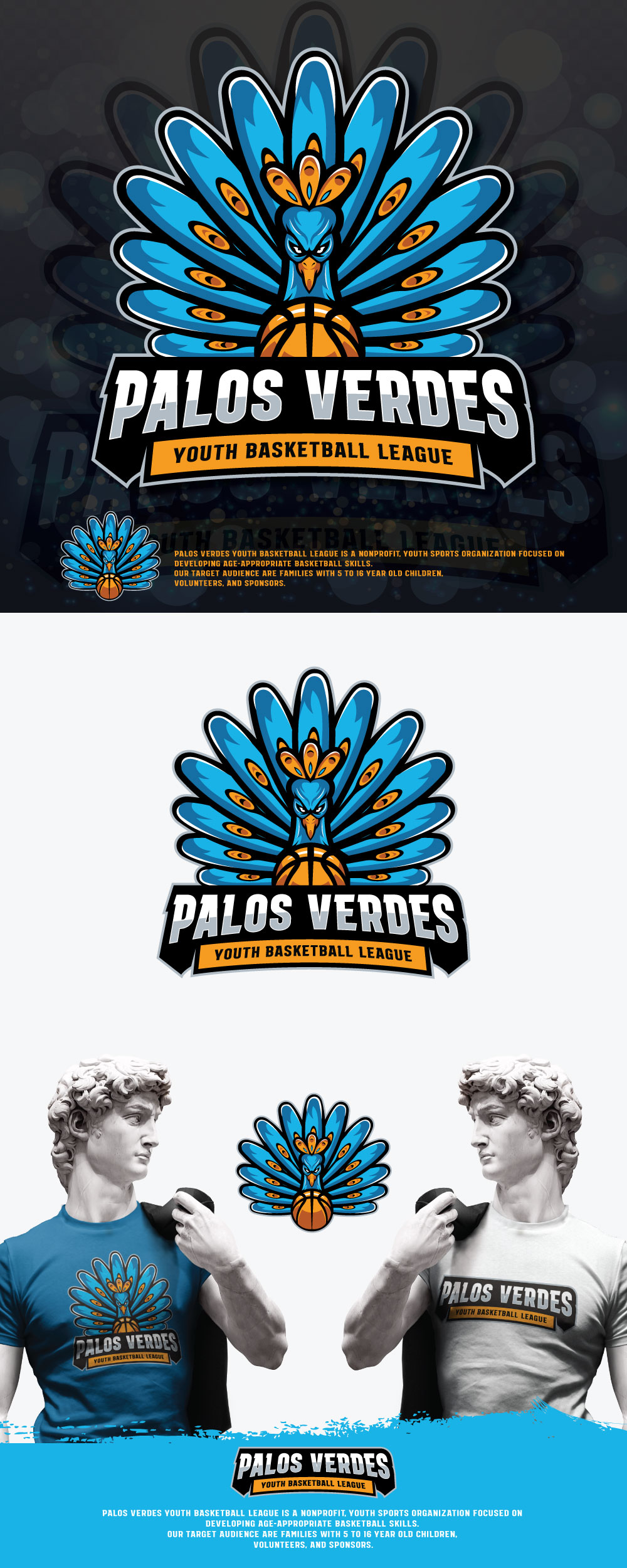 Palos Verdes Youth Basketball League by Callidus® Palos Verdes Youth Basketball League in Logo & Brand Identity Inspiration by Callidus®