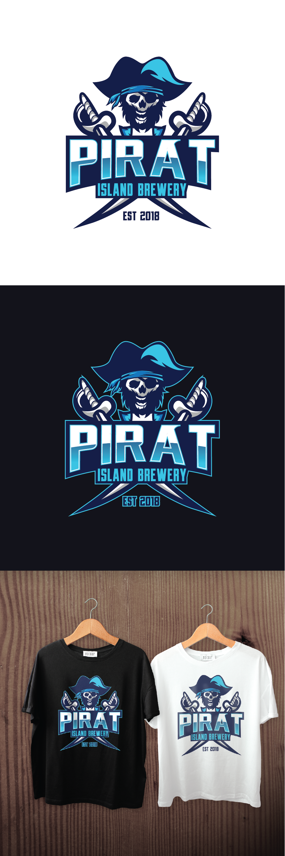 Pirate Mascot Design with 2 Sabers in Logo Design Inspiration by Fahmirian20