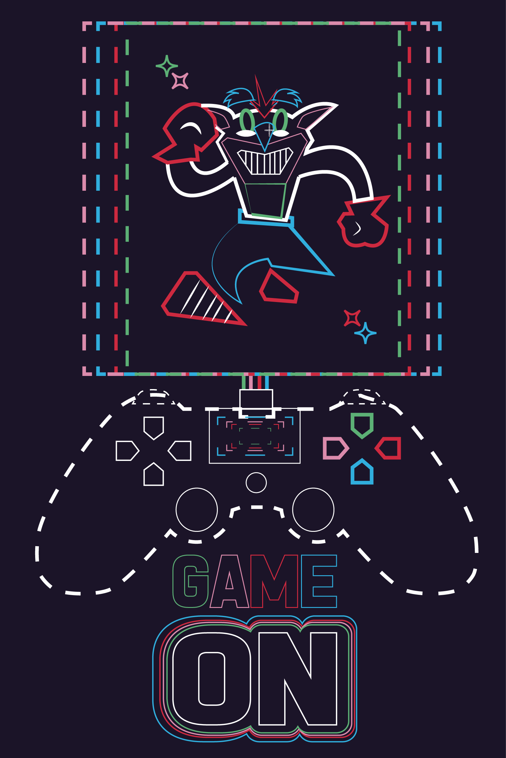 Game on by Eric Crowley Game on in Cartoon & Caricature Inspiration by Eric Crowley