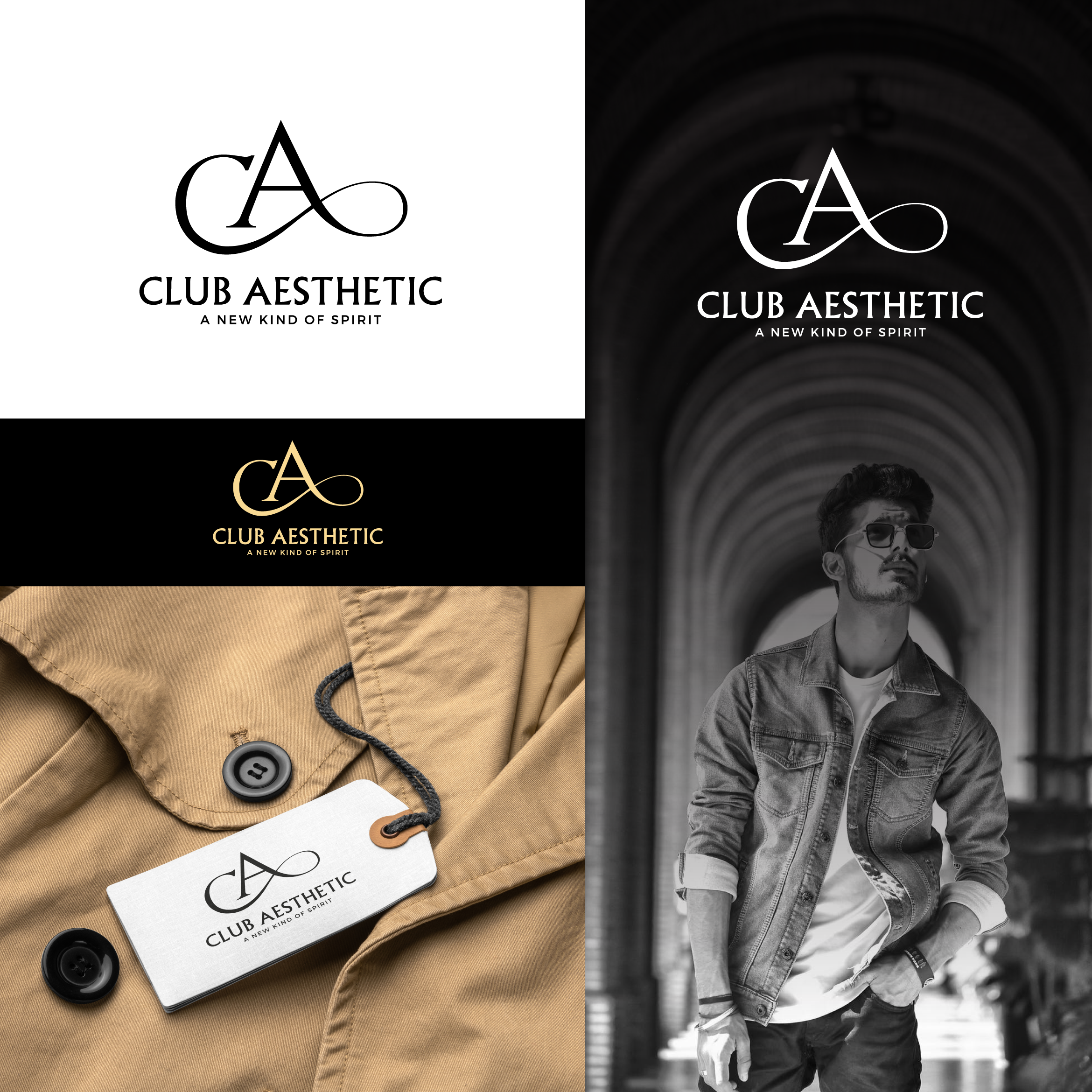 Club Aesthetics logo by Rakib Hossain Club Aesthetics logo in Logo & Brand Identity Inspiration by Rakib Hossain