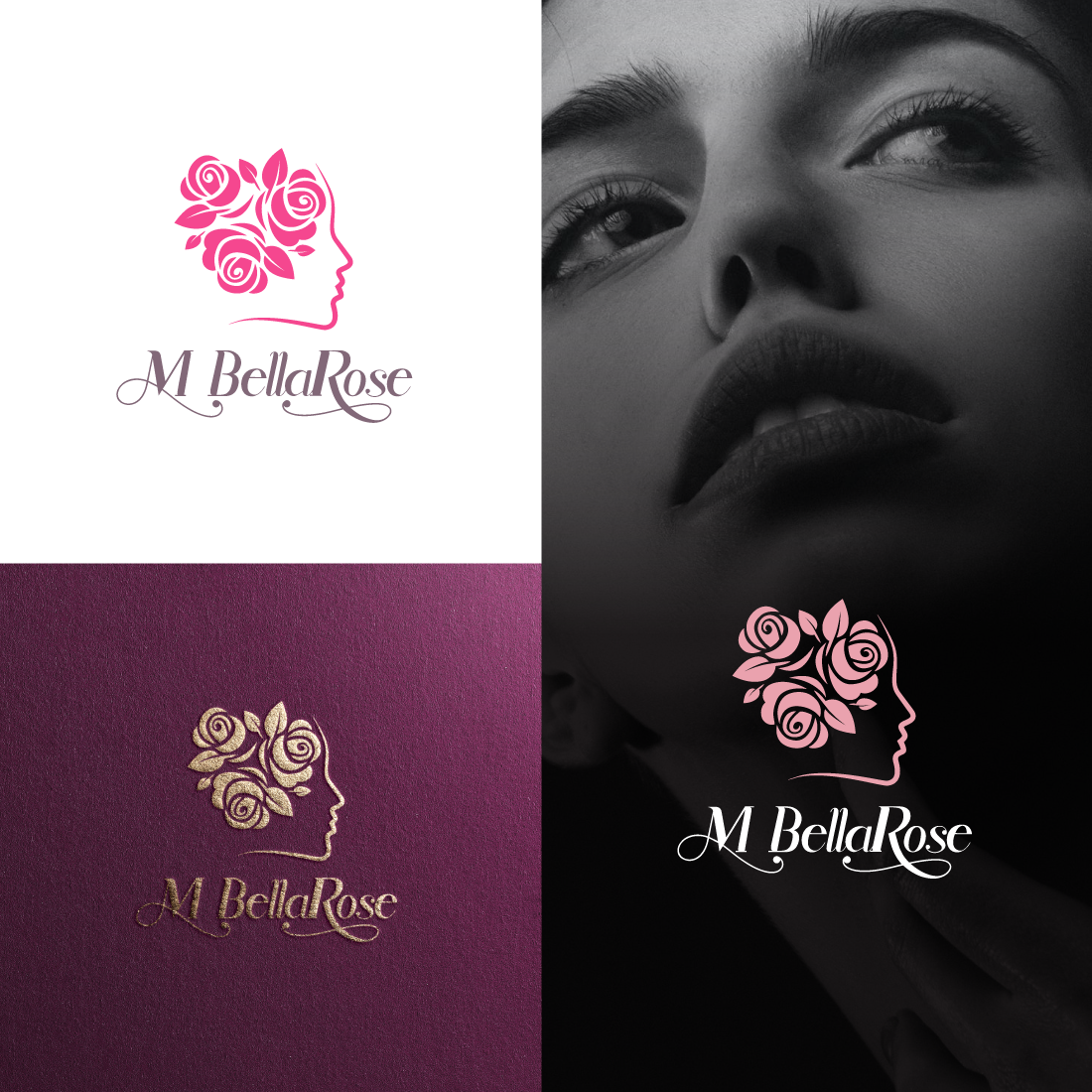 MBellaRose logo by Rakib Hossain MBellaRose logo in Logo Design Inspiration by Rakib Hossain