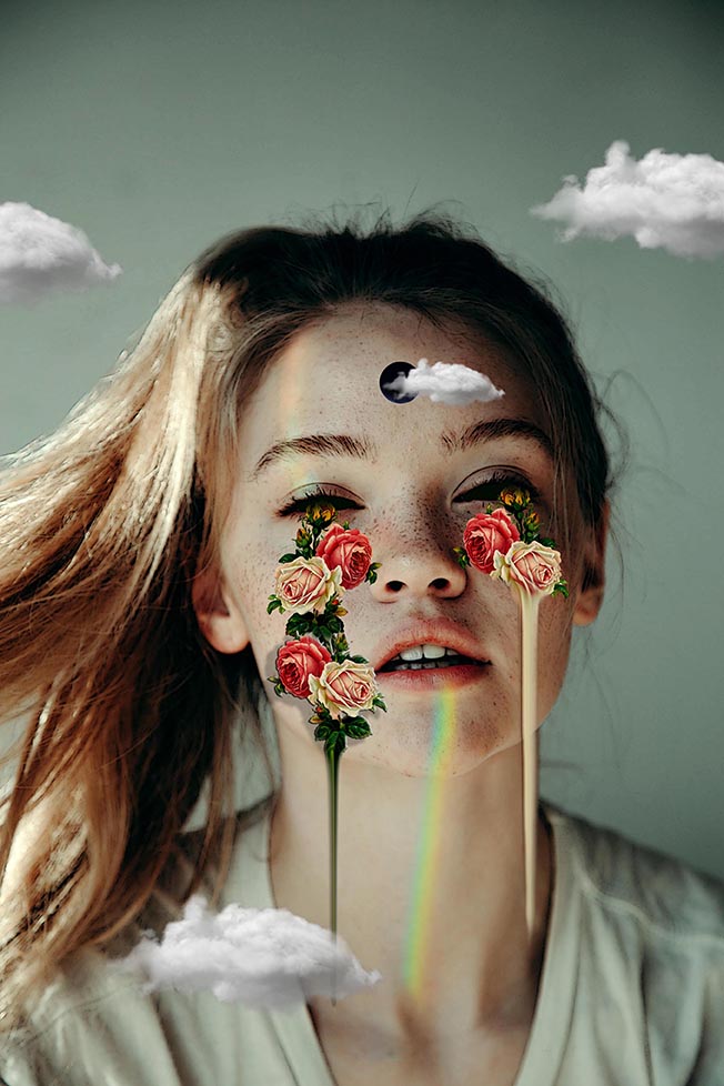 Tears in heaven in Visual Art Inspiration by Vivian Pantoja Ortega