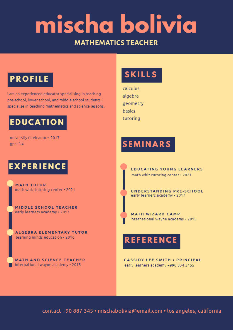 Resume in Resume Design Inspiration by Parveen Khatoon