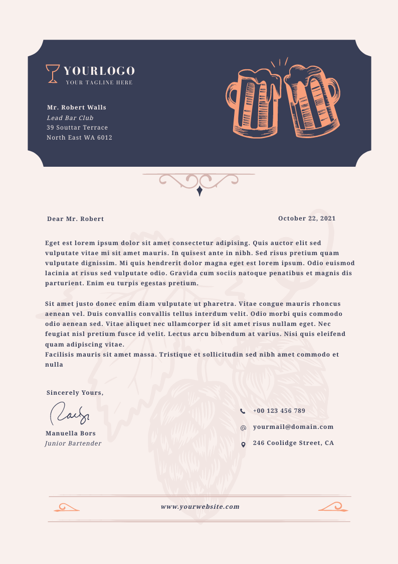 CREATIVE MINIMAL GRAPHIC LETTERHEAD in Letterhead Design Inspiration by Parveen Khatoon