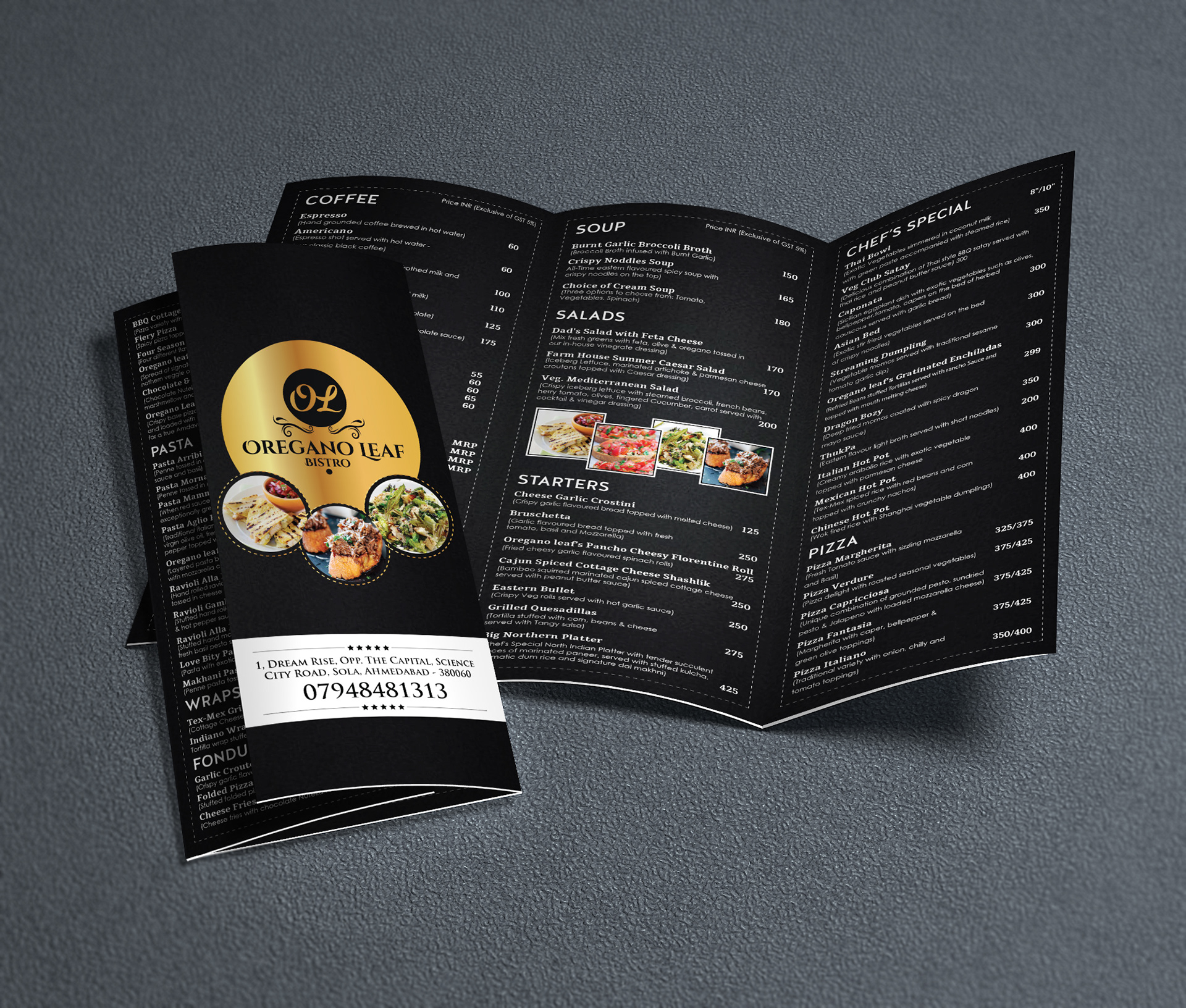 Restaurant Brochure Design in Brochure Design Inspiration by Hr_designs