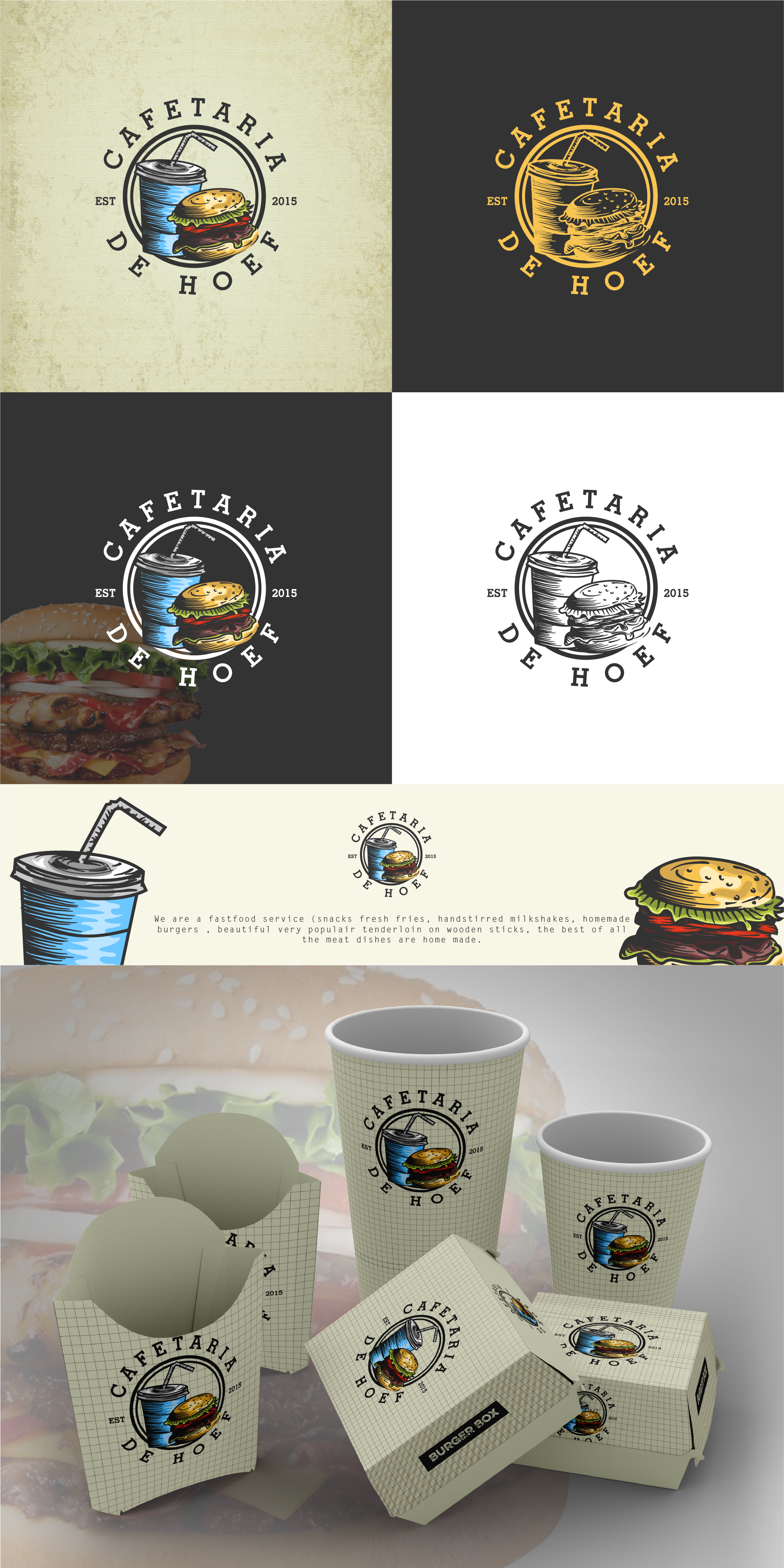 Cafetaria De Hoef LOGO by Musart Cafetaria De Hoef LOGO in Logo Design Inspiration by Musart
