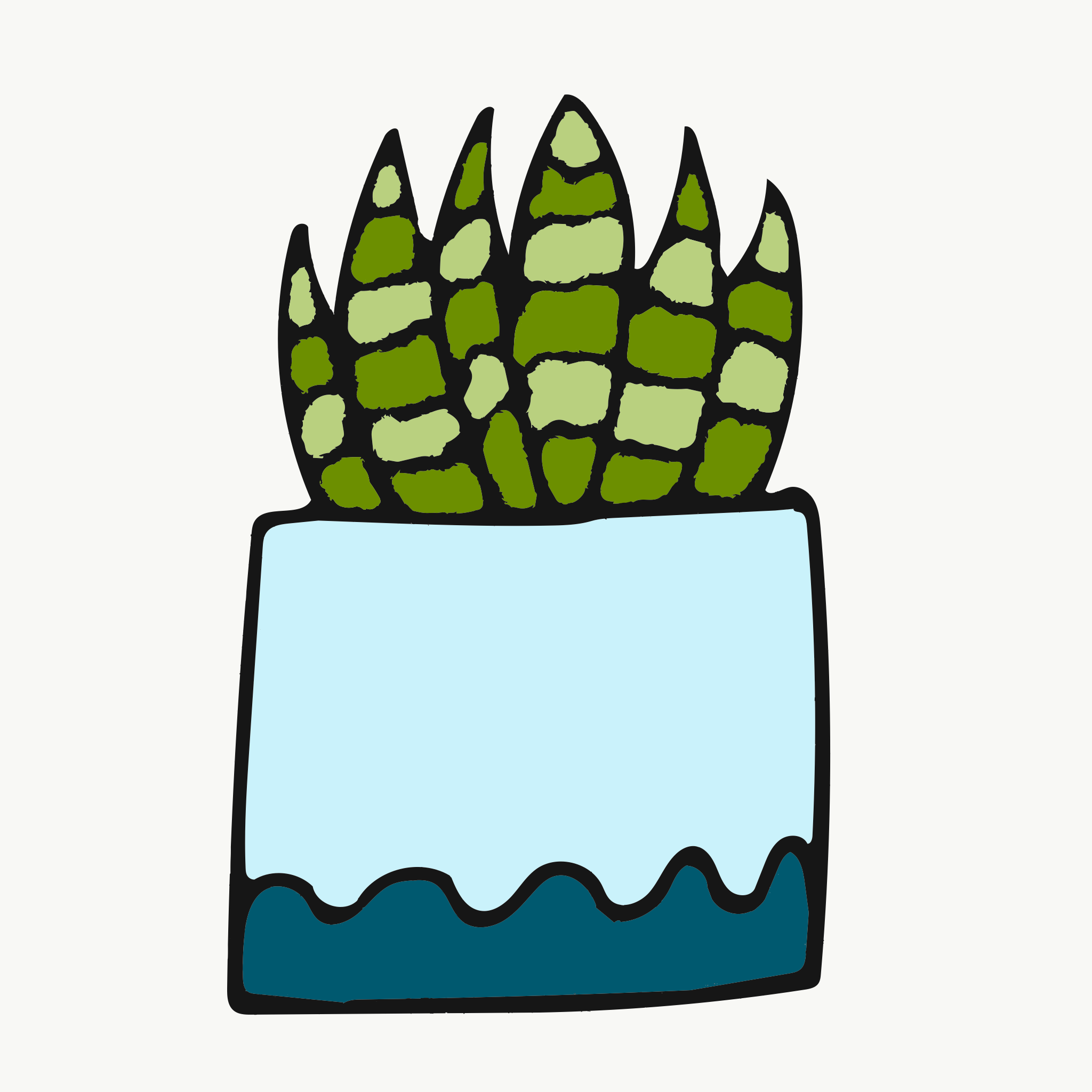 Summer plant by Hannah Lyman Summer plant in Doodle Art Inspiration by Hannah Lyman