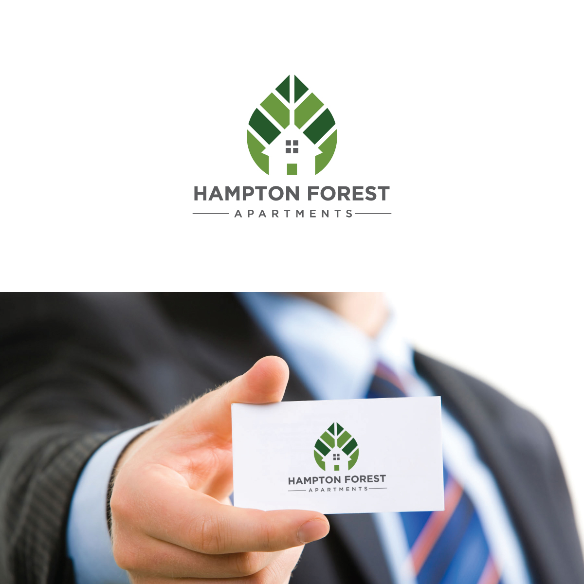 Hampton-Forest-Apartments by Designerdip1997 Hampton-Forest-Apartments in Logo & Brand Identity Inspiration by Designerdip1997
