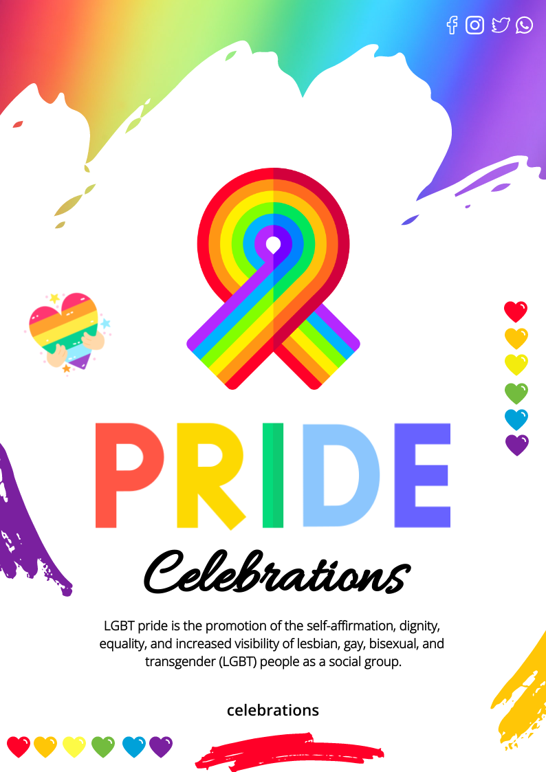 Pride Celebrations in Print flyer design Inspiration by Digvijay Patil