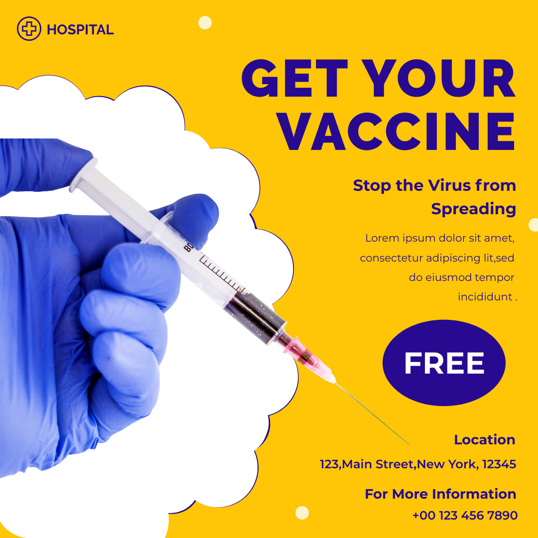 Vaccination Drive in Instagram Ad Inspiration by Digvijay Patil