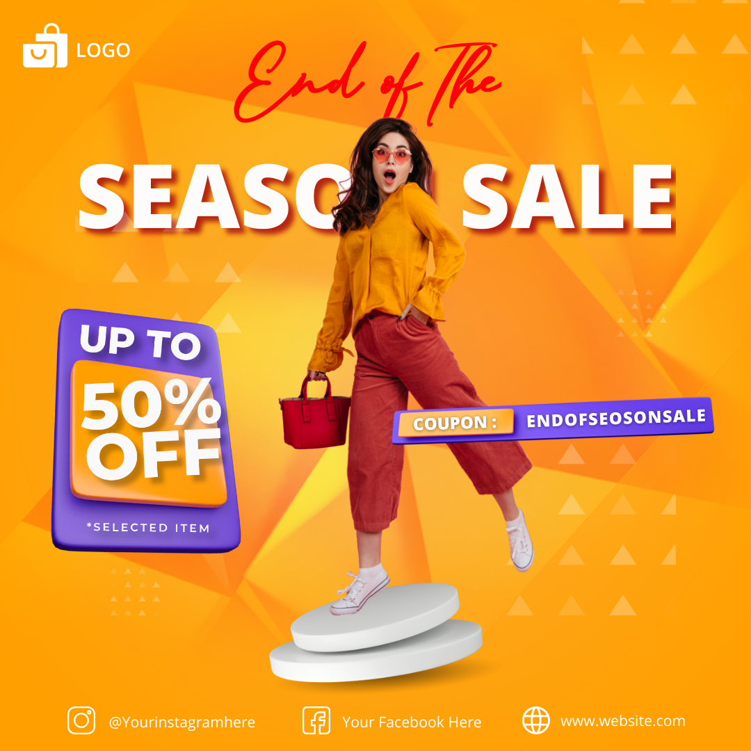 End of Season Sale by Digvijay Patil End of Season Sale in Instagram Ad Inspiration by Digvijay Patil
