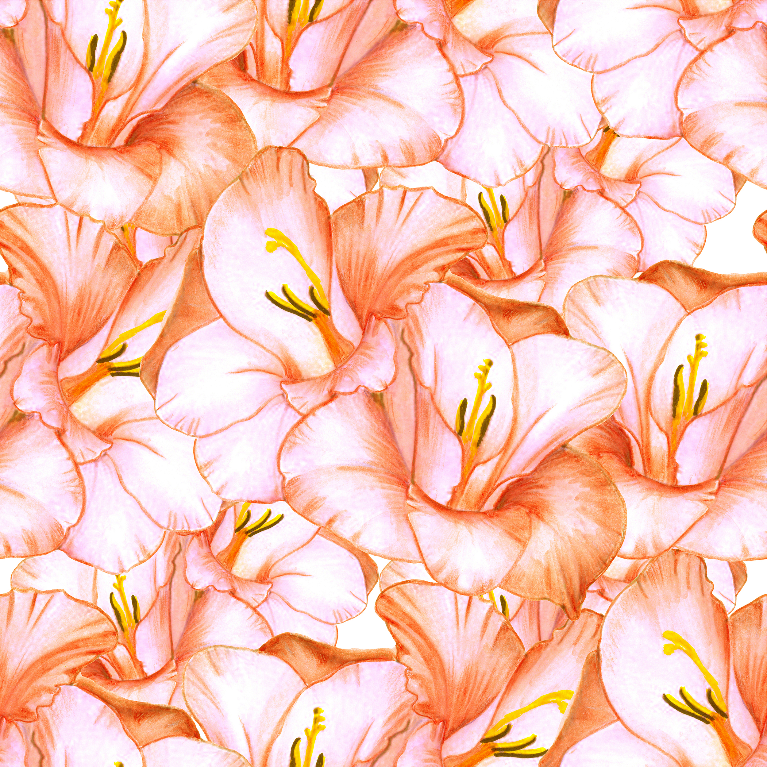 Gladiolus flowers by Iryna Skrypnik Gladiolus flowers in Pattern & Surface Design Inspiration by Iryna Skrypnik