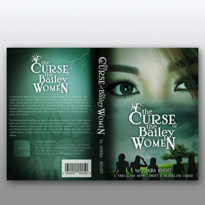 BookCover - The Curse of the Bailey Women - 6x9 inches in Book cover Design Inspiration by Alfonso Sanchez