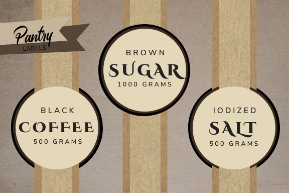 PANTRY LABELS in Label Design Inspiration by Eudelyn Lumdang