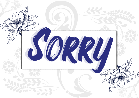 Sorry Card in Card Inspiration by Tita Rahayu
