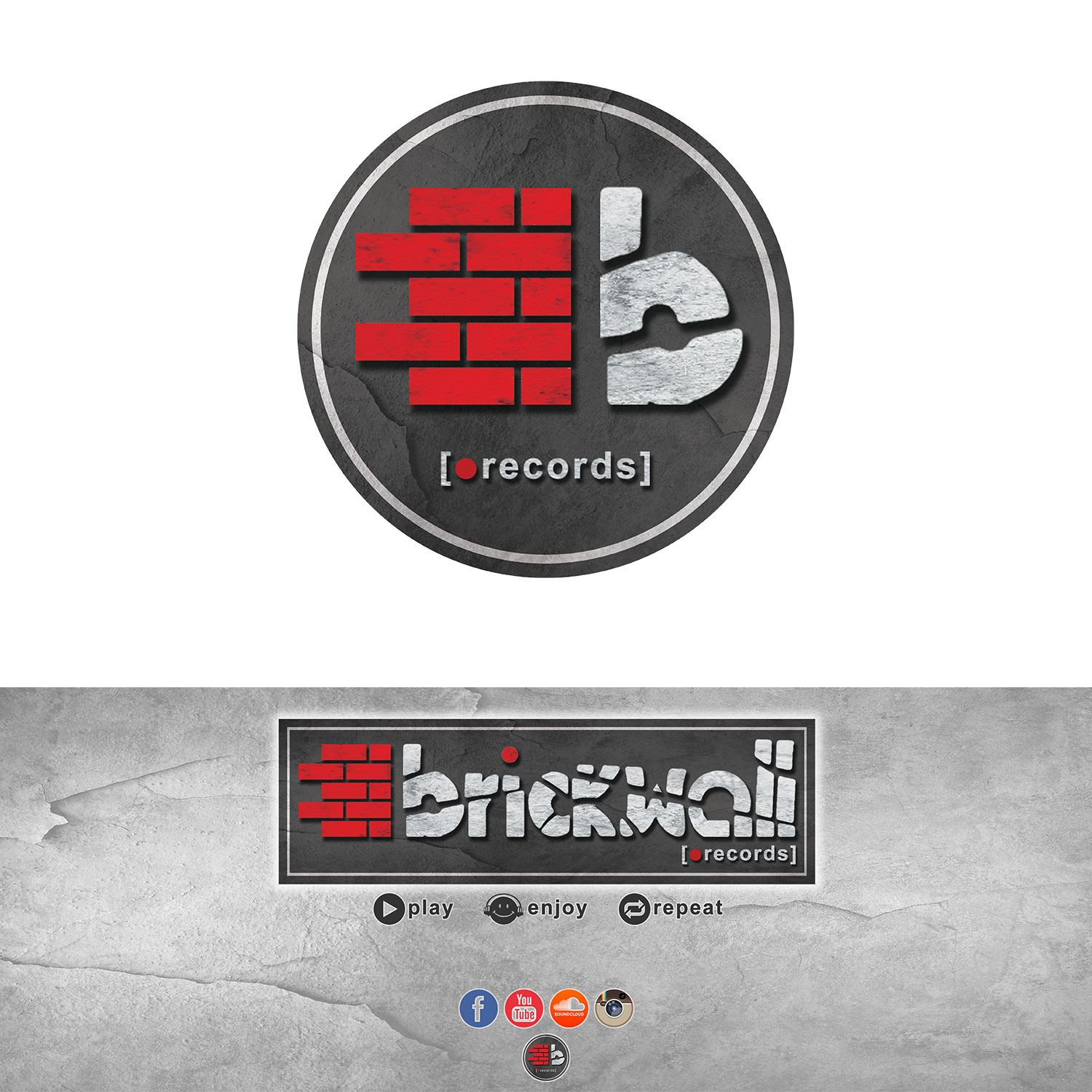 Brickwall Records Facebook Cover and Logo by Panagiotis Brickwall Records Facebook Cover and Logo in Facebook Cover Design Inspiration by Panagiotis
