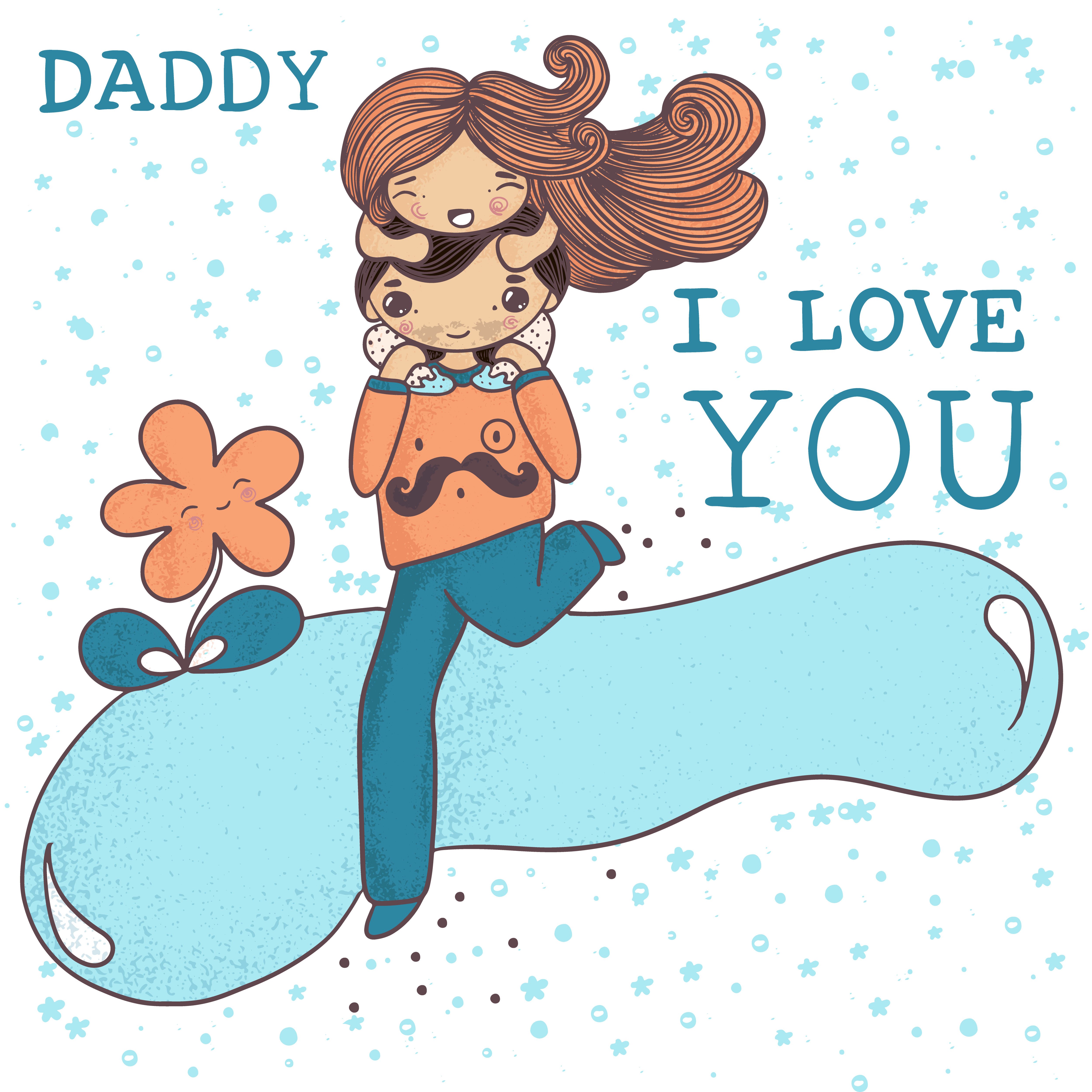 I love you Daddy by Olga Bortniak I love you Daddy in Pattern & Surface Design Inspiration by Olga Bortniak