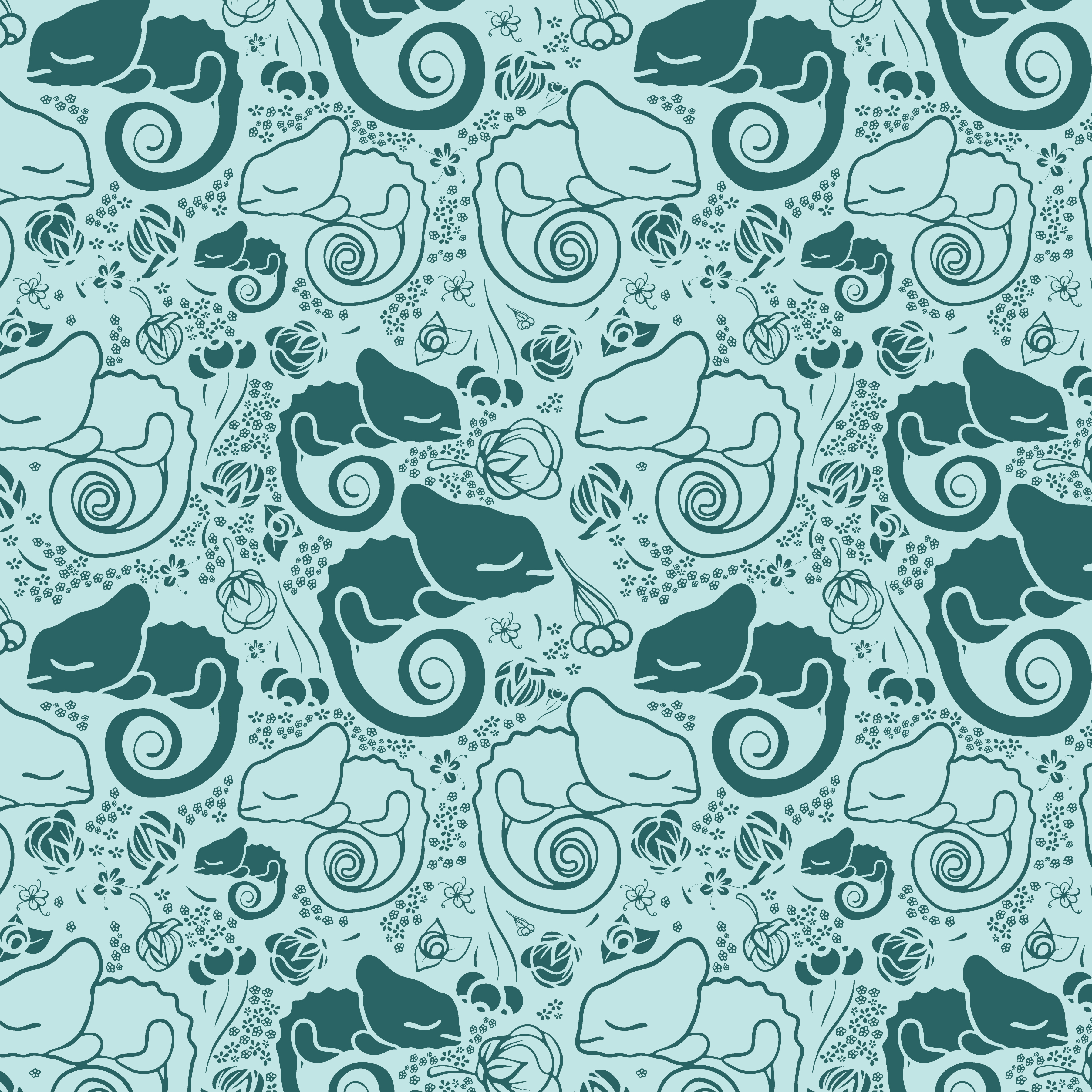 Cute iguanas by Olga Bortniak Cute iguanas in Pattern & Surface Design Inspiration by Olga Bortniak