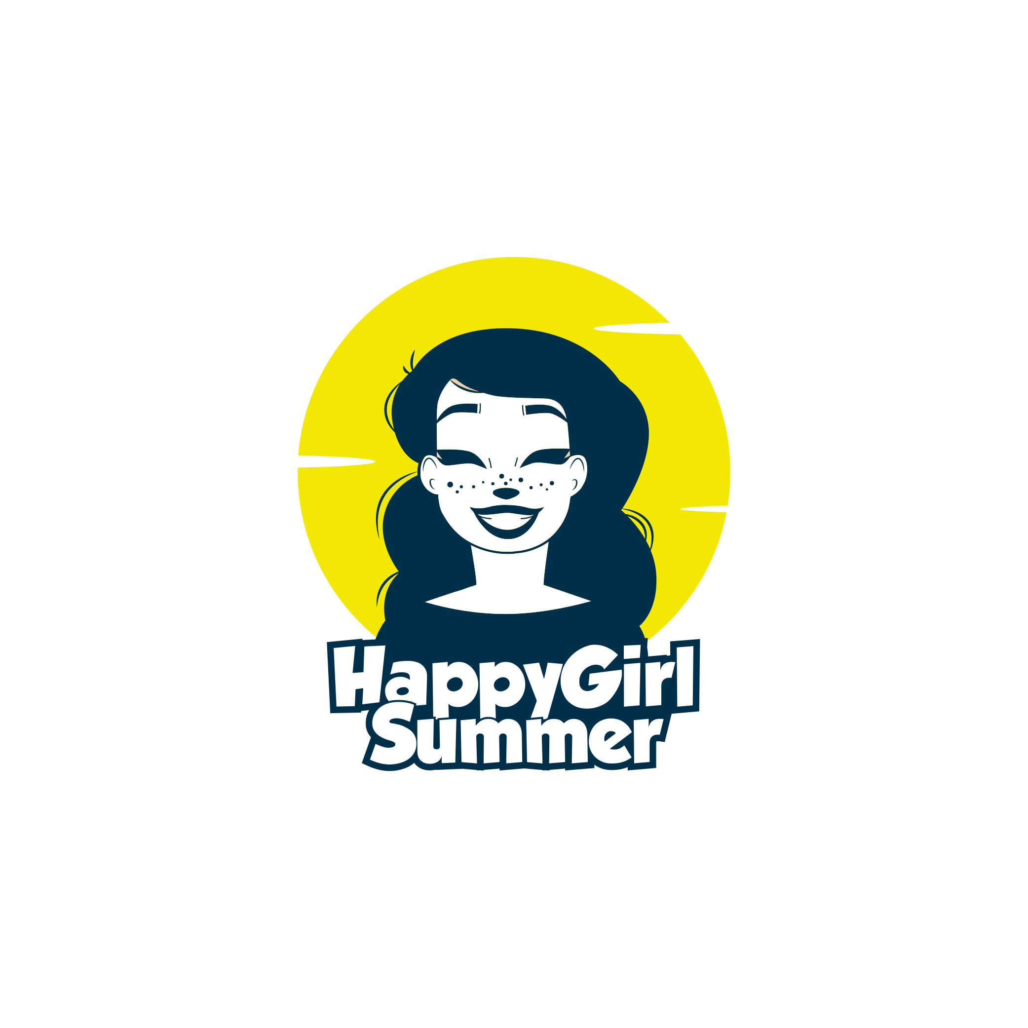 Happy Girl Summer by Mohamed Ragab Happy Girl Summer in Logo Design Inspiration by Mohamed Ragab