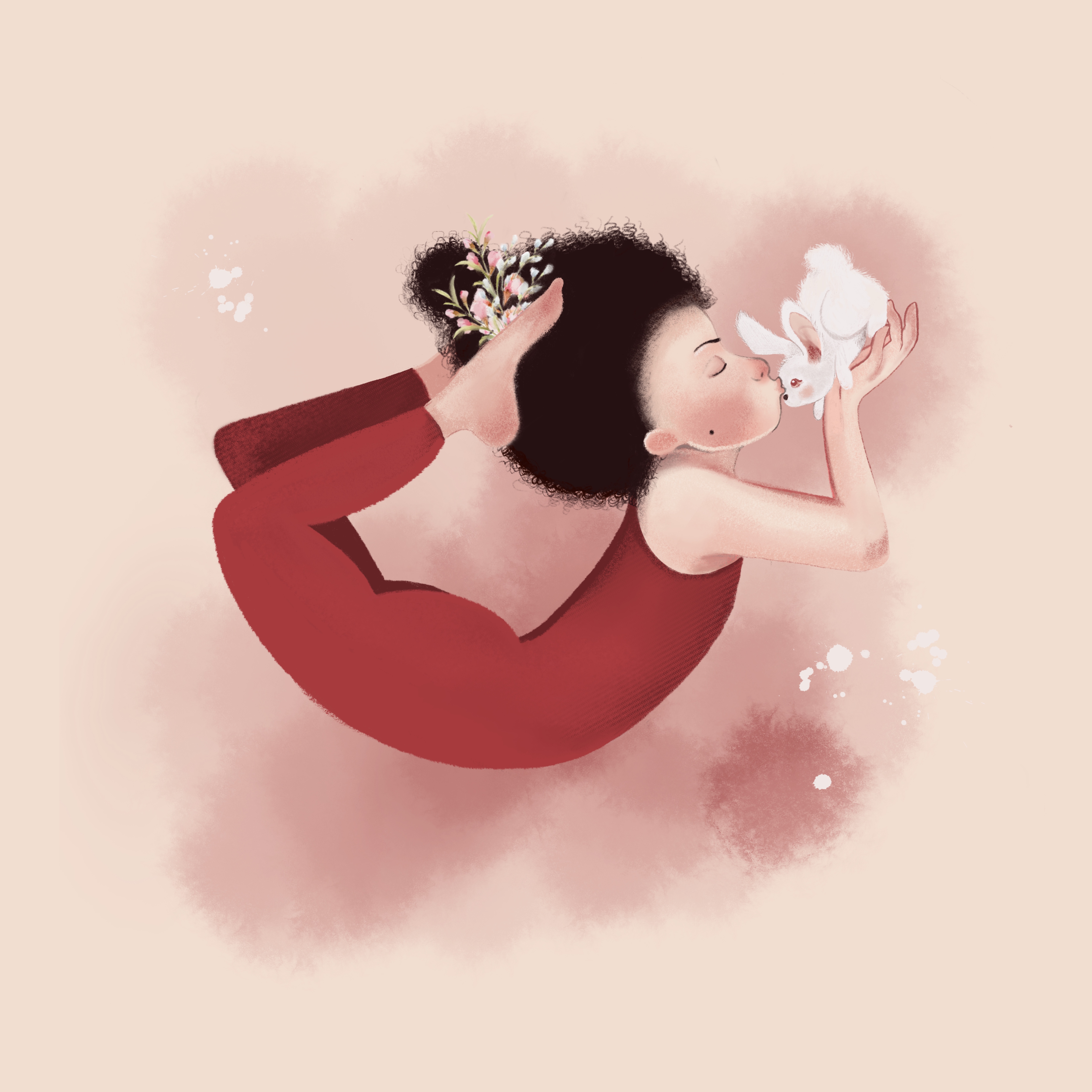 Yoga BUNNY by Michaela Beznosková Yoga BUNNY in Illustration and Graphics Inspiration by Michaela Beznosková