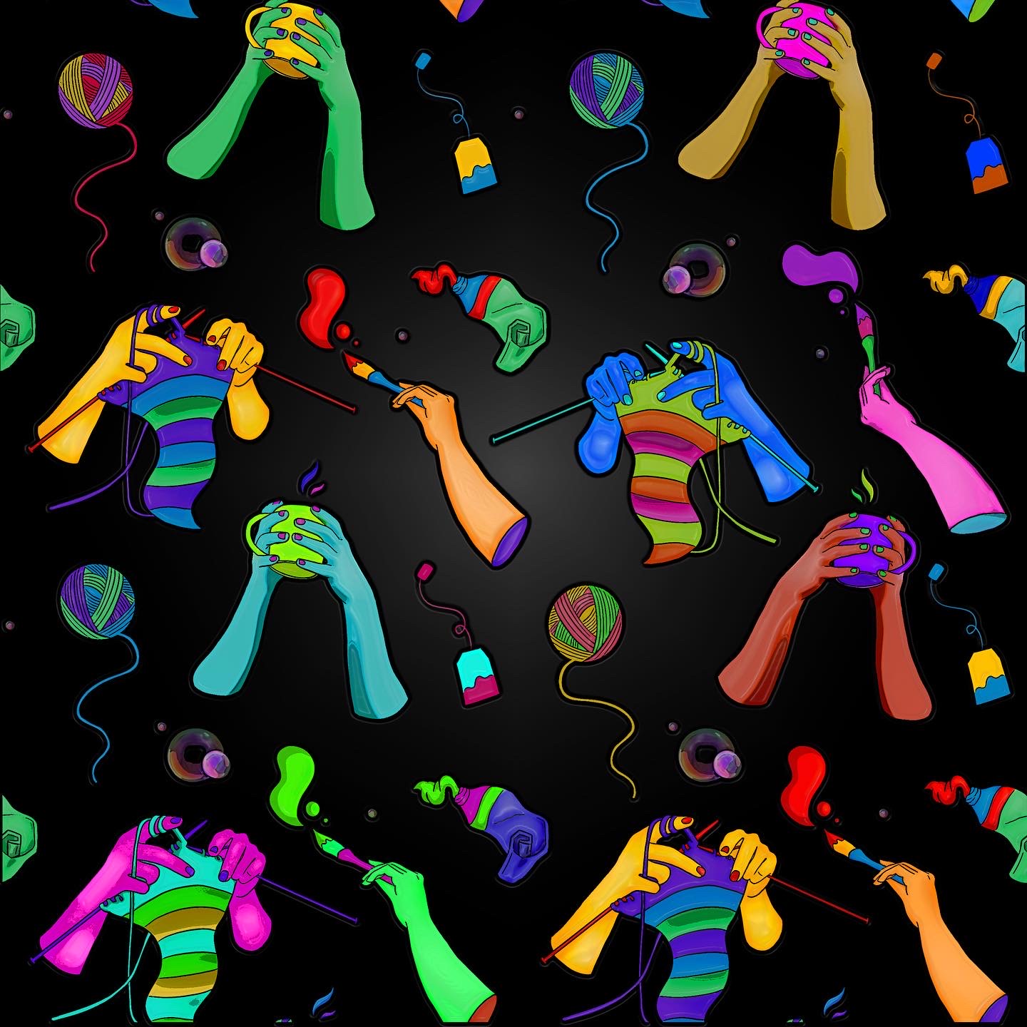 Pick a new quarantine hobby in Pattern & Surface Design Inspiration by Anastasia Serdukova