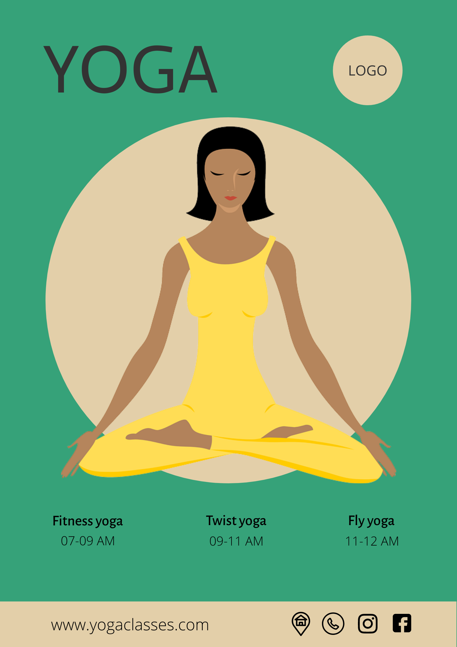 Yoga Wellness (Template) by Emina 25 Yoga Wellness (Template) in Poster Design Inspiration by Emina 25