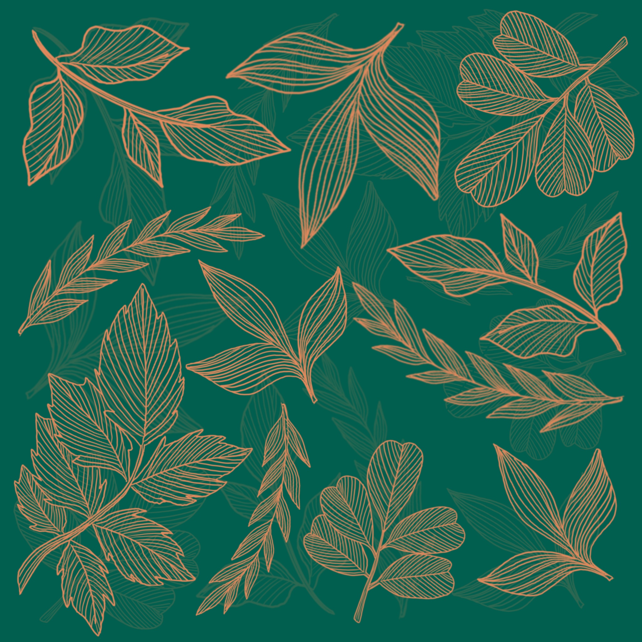 leaves by Andrea Garcia leaves in Pattern & Surface Design Inspiration by Andrea Garcia