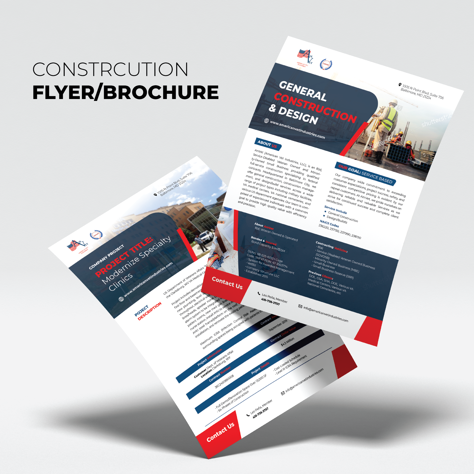 Construction Flyer/Brochure/Poster in Advertisement Design Inspiration by Ahmad Jihan