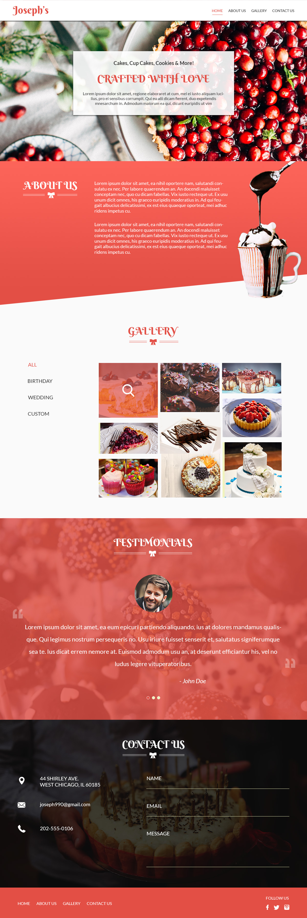 Web mockup for Bakery by Pixeltech Web mockup for Bakery in Website Design Inspiration by Pixeltech