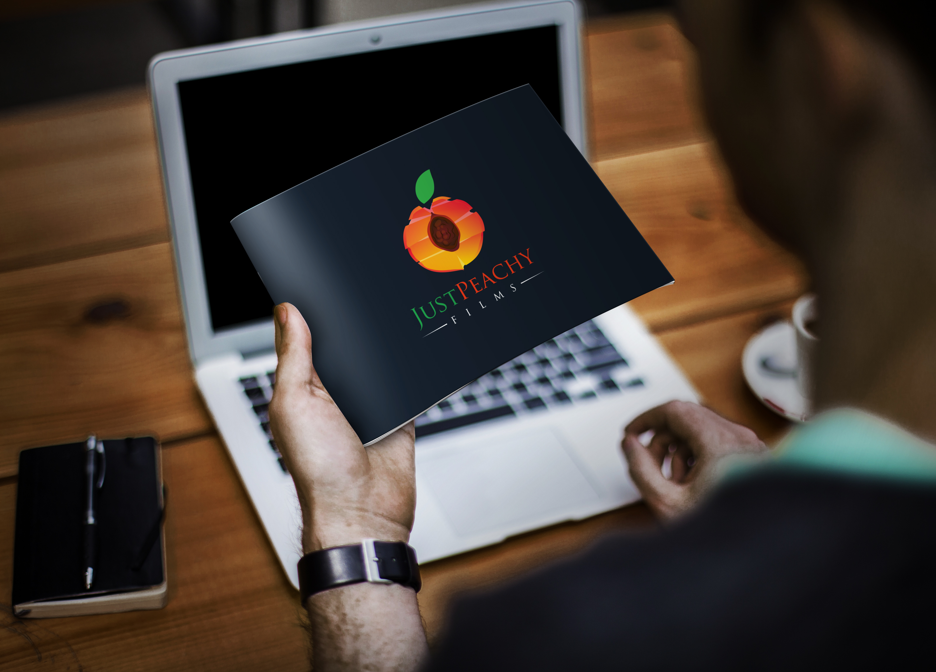 Just Peachy Films by Easycom Just Peachy Films in Logo & Brand Identity Inspiration by Easycom