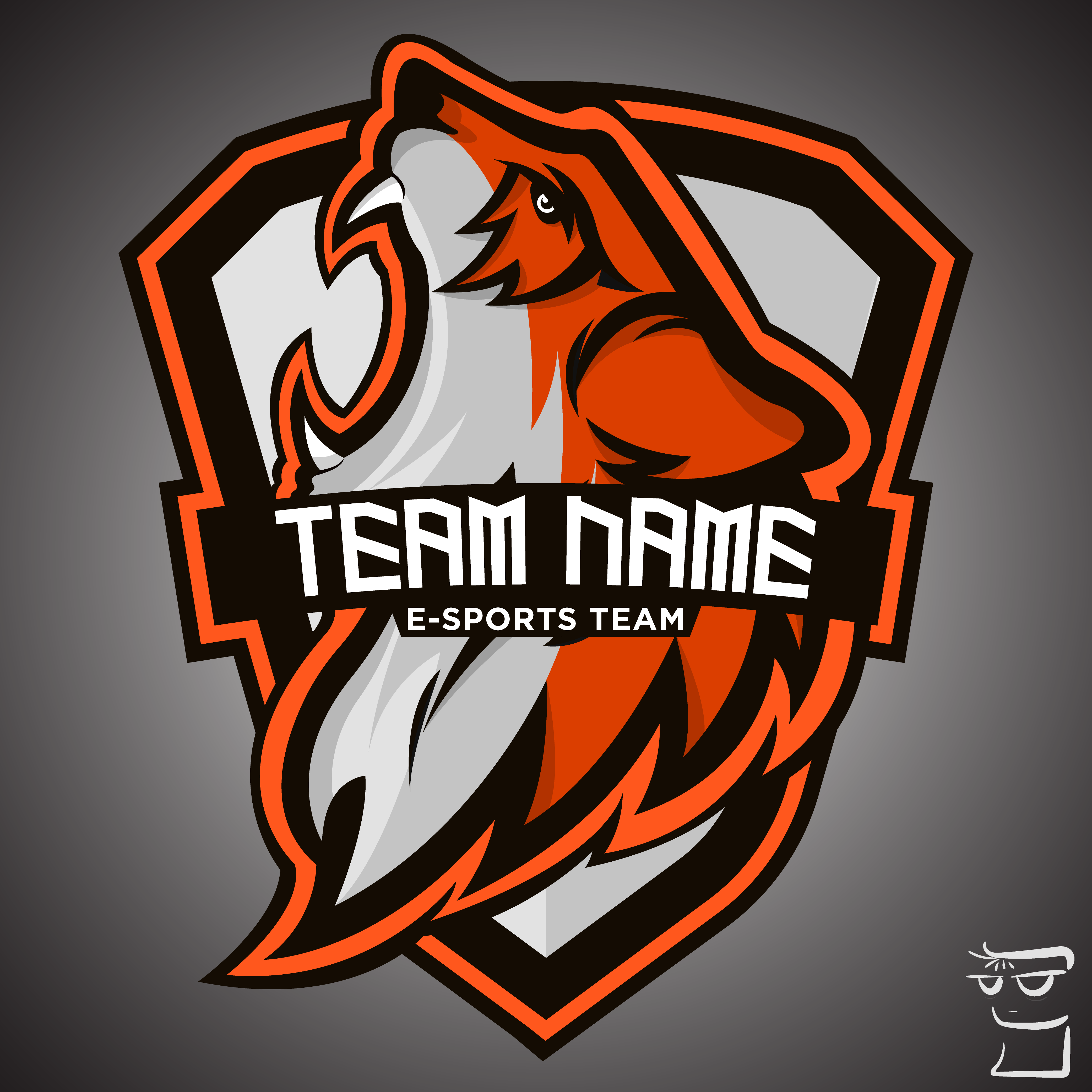 Tiger mascot for esport logo. in Illustration and Graphics Inspiration by Mozr Creative
