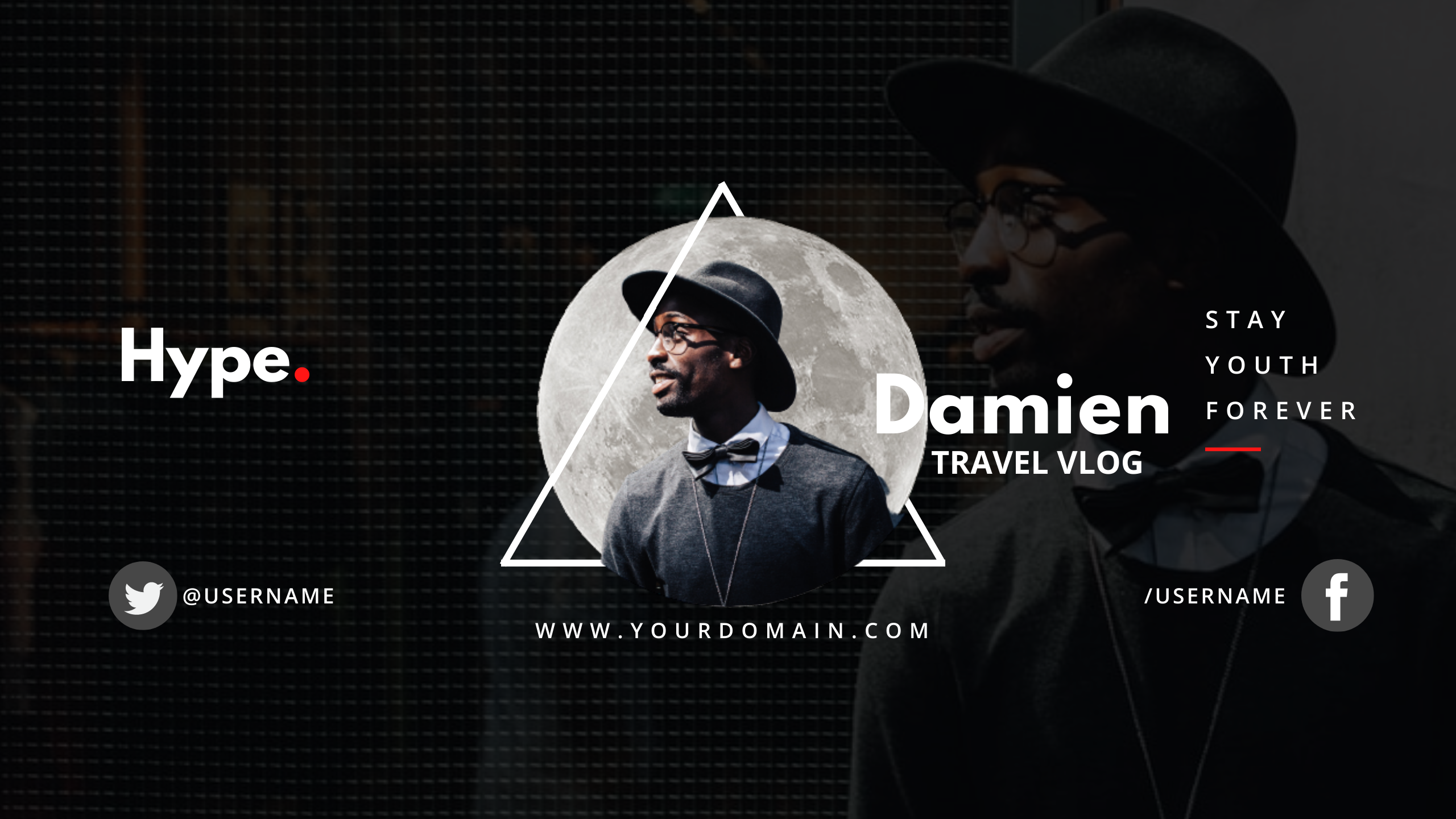 10.Travel vlog in YouTube Channel Art Inspiration by Sreyashi Adhikary