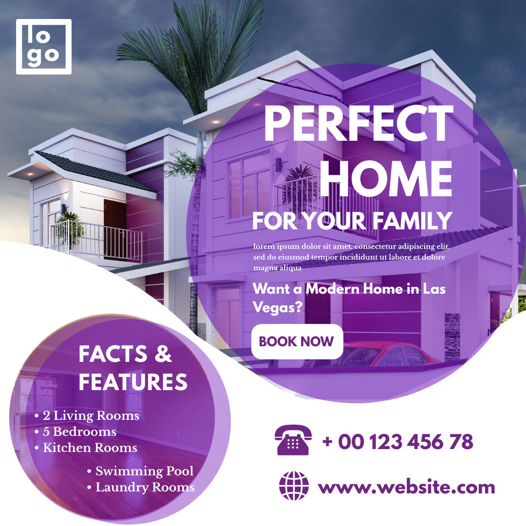 Perfect home real estate advertisement by Sreyashi Adhikary Perfect home real estate advertisement in Instagram Ad Inspiration by Sreyashi Adhikary