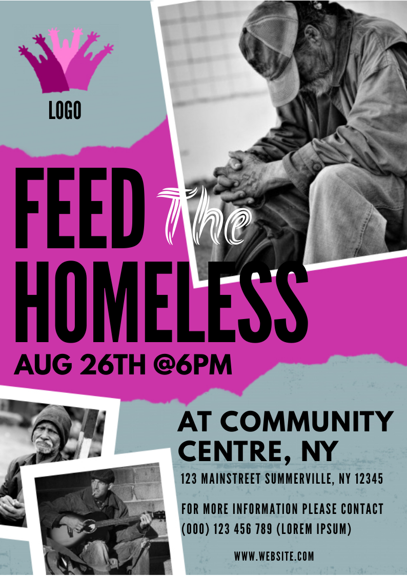 FEED HOMELESS in Print flyer design Inspiration by Sreyashi Adhikary