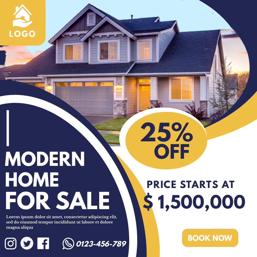 Modern home For Sale in Instagram Ad Inspiration by Sreyashi Adhikary