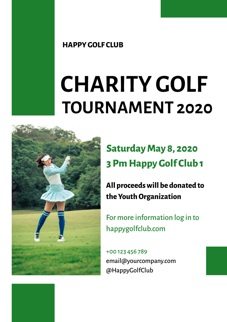 Charity golf Tournament in Print flyer design Inspiration by Sreyashi Adhikary