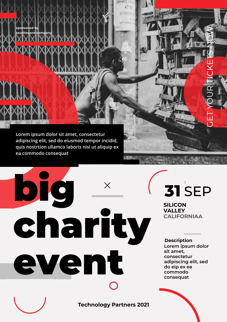 Big charity event in Print flyer design Inspiration by Sreyashi Adhikary