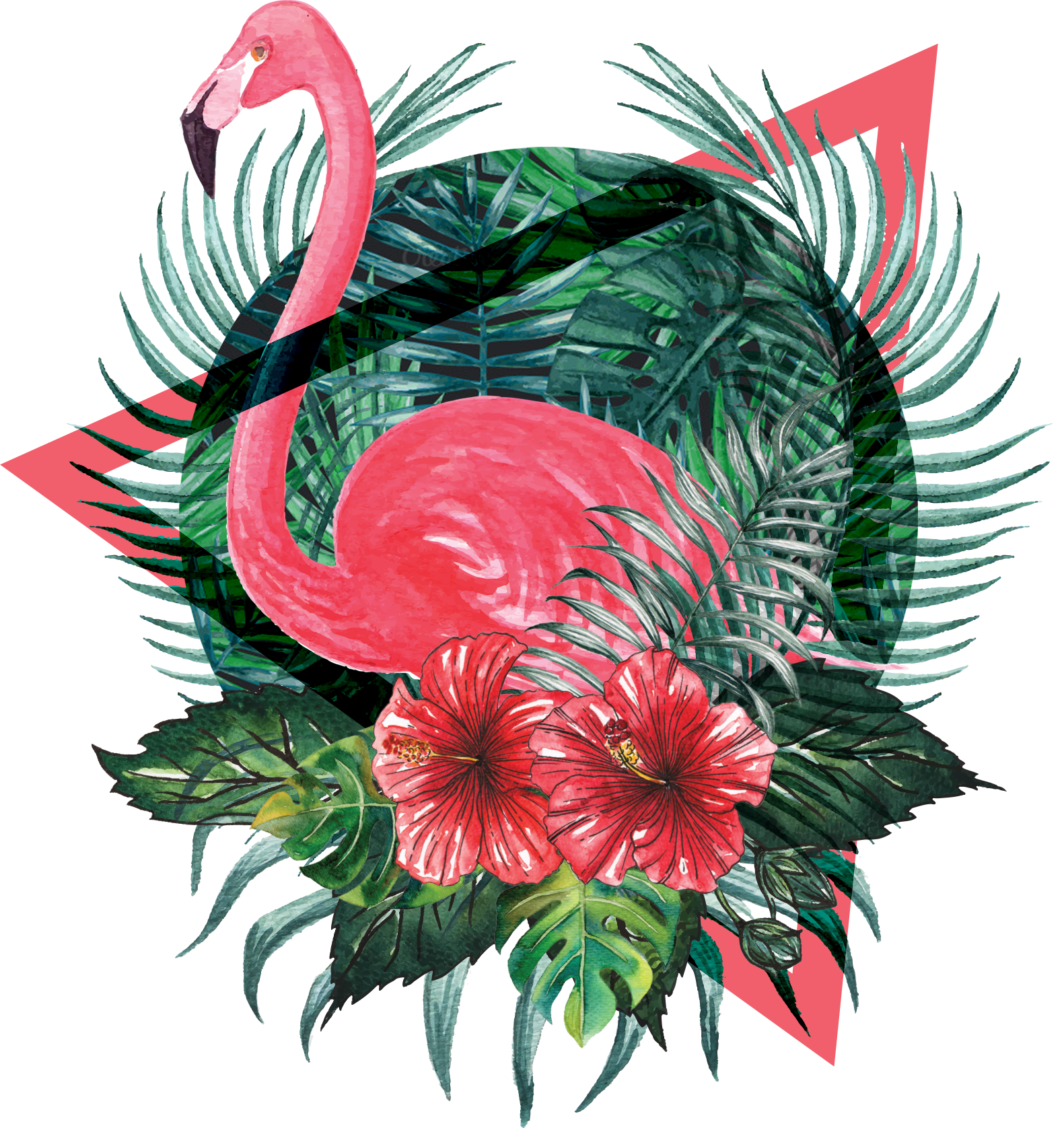Flamingo I in T-Shirt Design Inspiration by sir.gabia