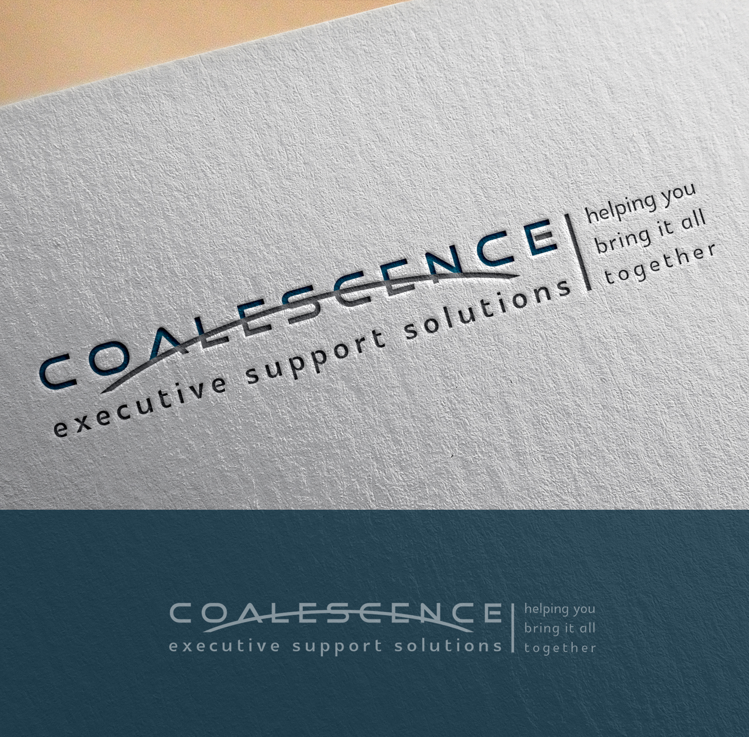 logo for coalescence by Inbar Cohen logo for coalescence in Advertisement Design Inspiration by Inbar Cohen